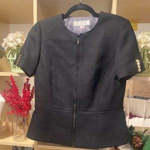 Tahari Short Sleeve Blazer Top